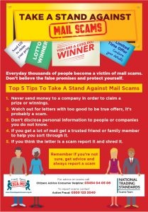 Pamphlet on mail scams